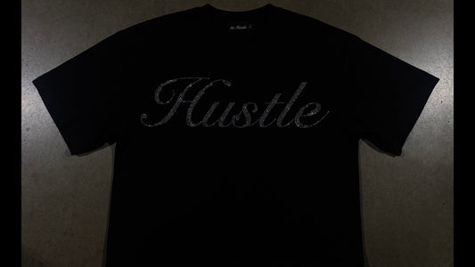 Black Rhinestone Tee