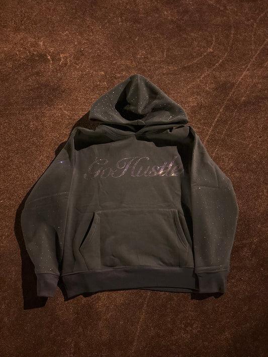 Green Heavyweight Rhinestone Hoodie